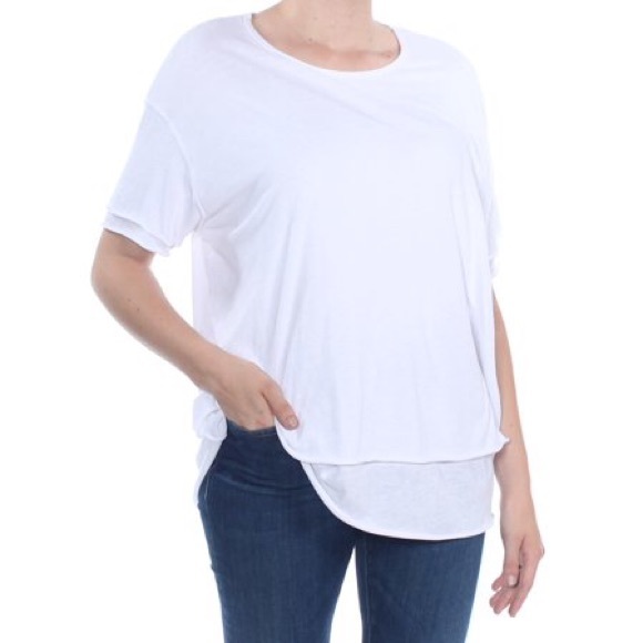 NWT Free People Cloud Nine Layered Tee - Picture 2 of 3